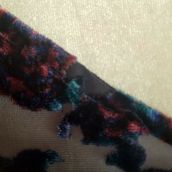 Logo Lavish Womans XL Teddie Nighty Velvet Blue - Picture 5 of 8